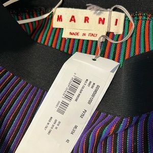 Marni NWT Multi color skirt with fringe